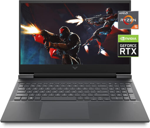 لپ تاپ گیمینگ HP Victus 16 پردازنده Ryzen 5 نسل ششم گرافیک چهار گیگ RTX