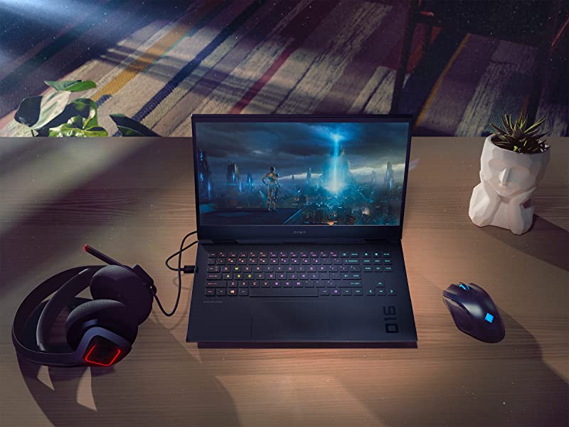 خرید لپ تاپ گیمینگ اچ پی اومن HP Omen 16 پردازنده Ryzen 7 نسل پنجم گرافیک انویدیا AMD / RTX