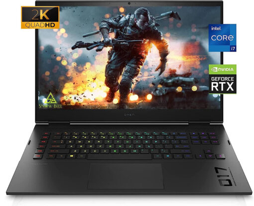 لپ تاپ گیمینگ HP Omen 17-inch i7-12700H/16 GB/512 GB/16GB Nvidia RTX 3080