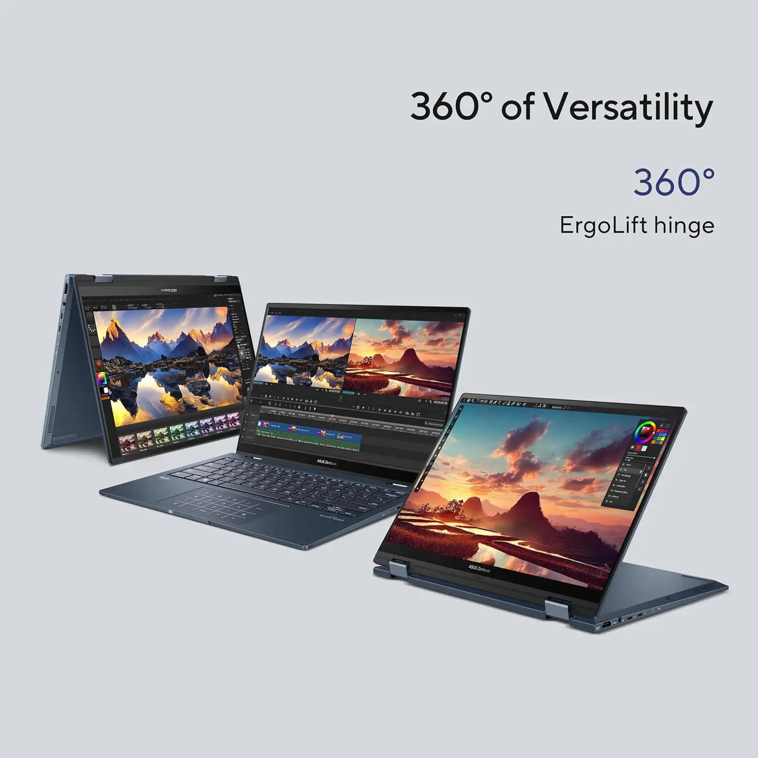 لپ تاپ ایسوس Asus ZenBook Flip UP3404Va i7 1360P/16 GB/512 GB/Intel Iris Xe